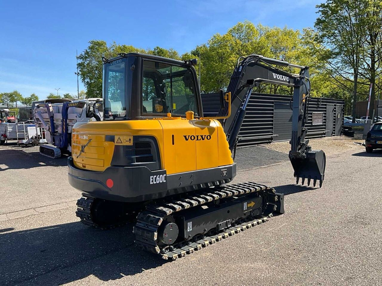 2011 Volvo EC60C mini excavator, rear three-quarter view 2011 Volvo EC60C mini excavator, rear three-quarter view