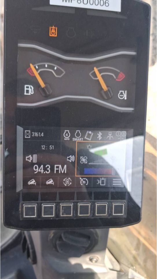 2020 Caterpillar 308-07CR crawler excavator digital instrument cluster view 2020 Caterpillar 308-07CR crawler excavator digital instrument cluster view