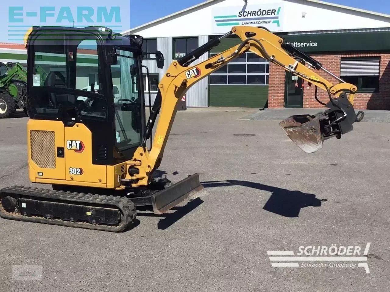 2021 Caterpillar 302CR mini excavator, side view 2021 Caterpillar 302CR mini excavator, side view