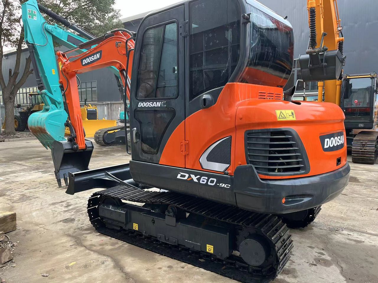 2022 Doosan DX60-9C crawler excavator, side view
