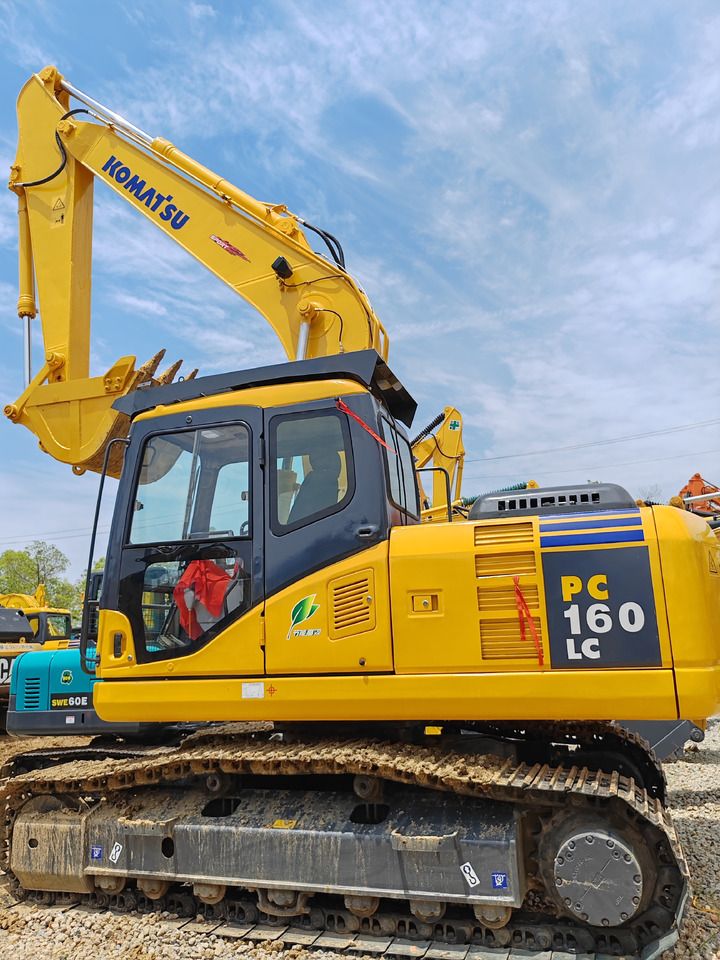 2023 Komatsu PC160LC crawler excavator side view 2023 Komatsu PC160LC crawler excavator side view