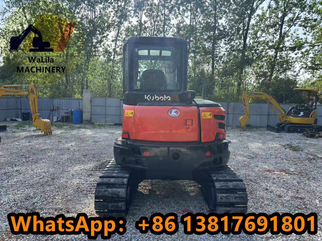 2023 Kubota KX163-5 mini excavator, rear view 2023 Kubota KX163-5 mini excavator, rear view