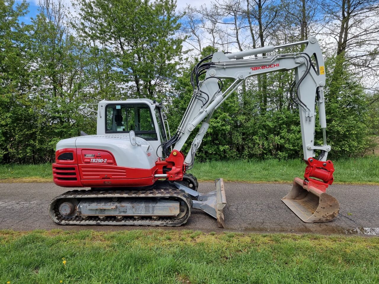 2022 Takeuchi TB290-2 mini excavator, side view