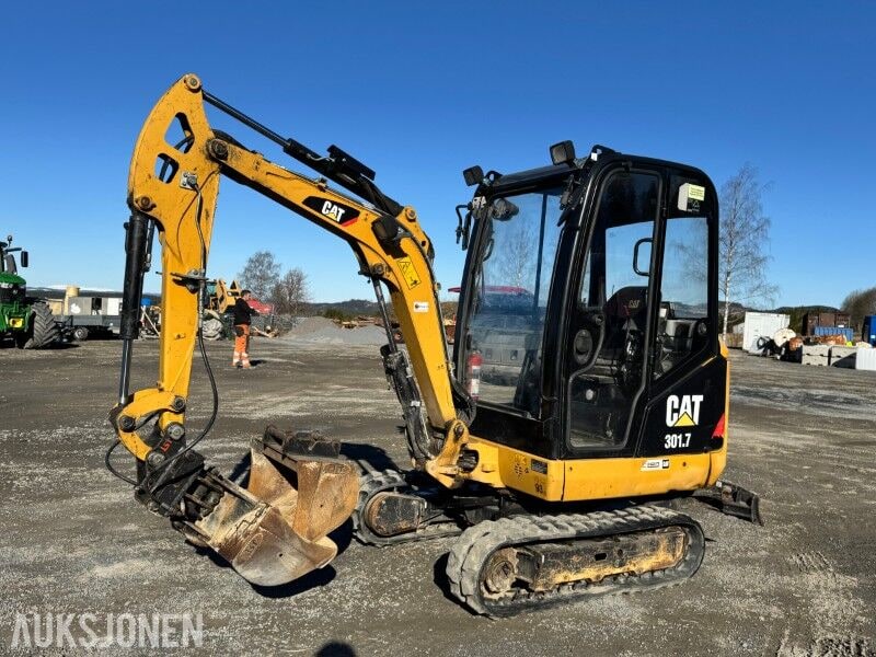 2017 Caterpillar 301.7D mini excavator, side view 2017 Caterpillar 301.7D mini excavator, side view