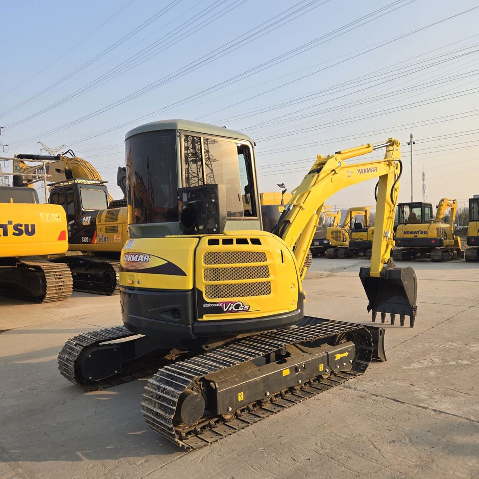 2022 Yanmar VIO55 mini excavator, front three-quarter view 2022 Yanmar VIO55 mini excavator, front three-quarter view