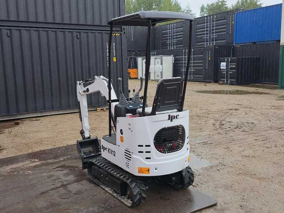 2025 JPC KV12 mini excavator, rear three-quarter view 2025 JPC KV12 mini excavator, rear three-quarter view