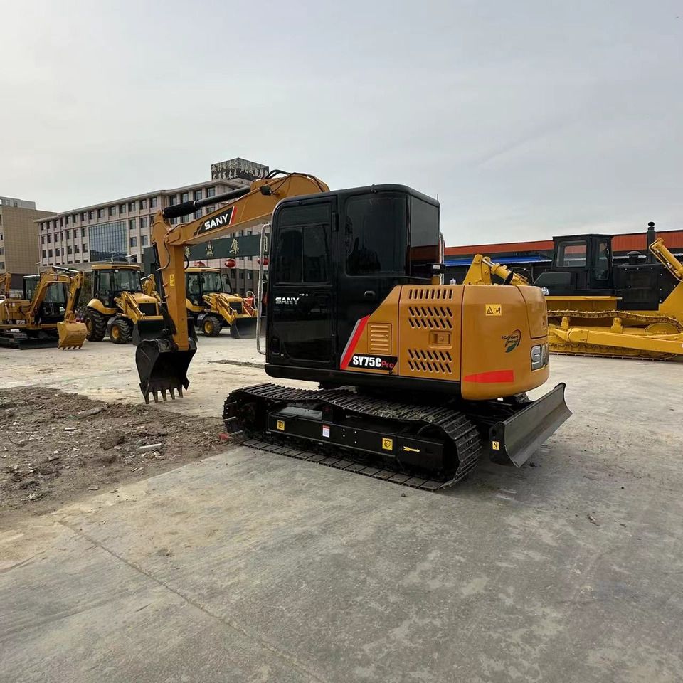 2024 Sany SY75C Pro mini excavator, rear three-quarter view 2024 Sany SY75C Pro mini excavator, rear three-quarter view