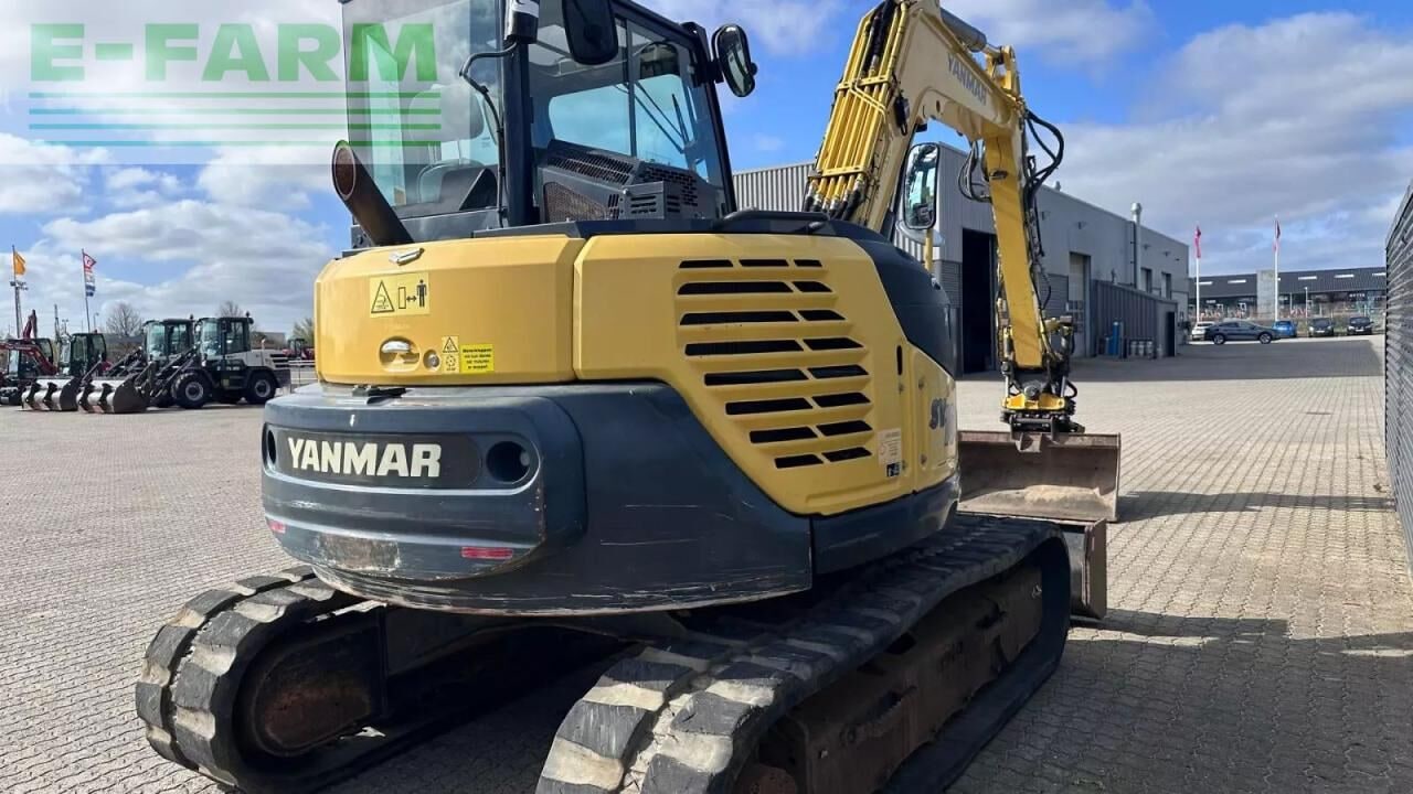 2018 Yanmar SV100 crawler excavator rear view 2018 Yanmar SV100 crawler excavator rear view