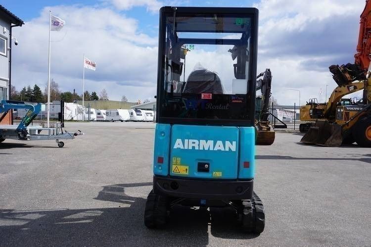 2023 Airman AX19-7 mini excavator, rear view