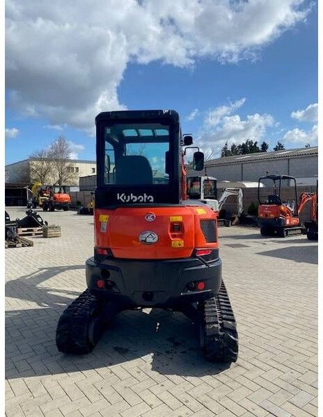 2022 Kubota U36-4 mini excavator, rear view
