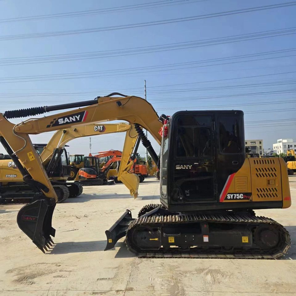 2024 Sany SY75C Pro mini excavator, side profile view 2024 Sany SY75C Pro mini excavator, side profile view