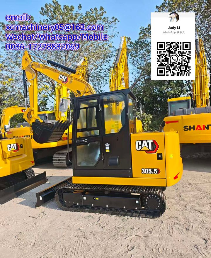 2026 Caterpillar 305.5 mini excavator, side view