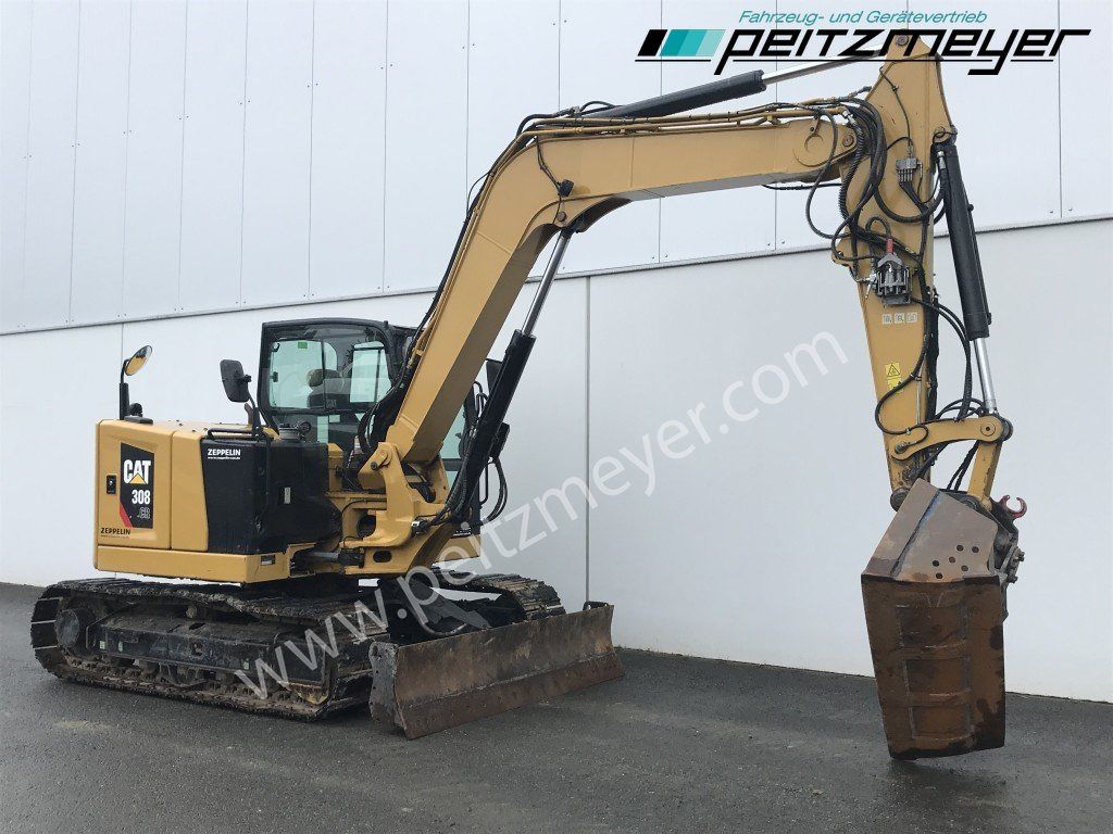 2019 Caterpillar 308-07 ECR mini excavator side view 2019 Caterpillar 308-07 ECR mini excavator side view