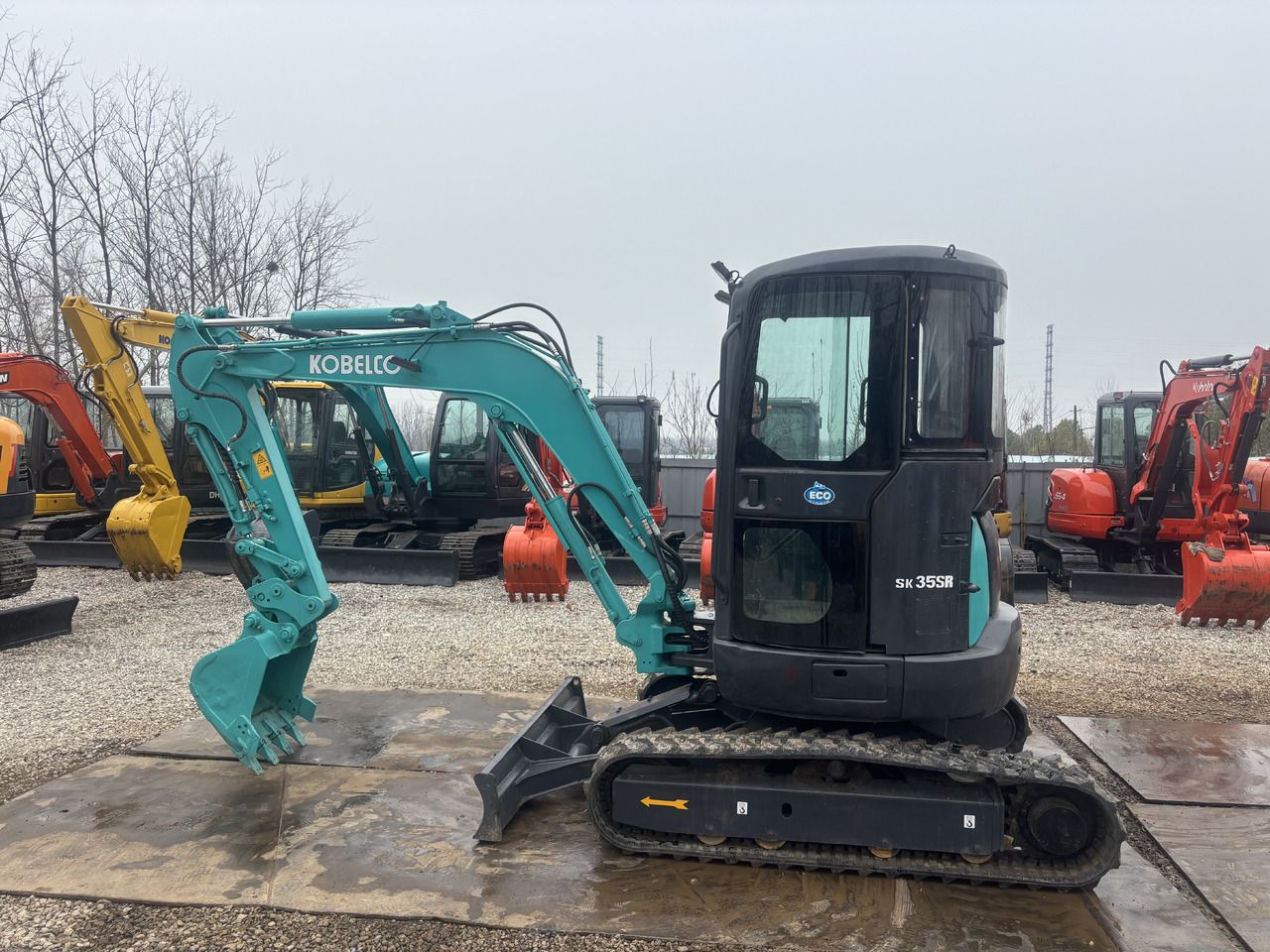 2023 Kobelco SK35SR mini excavator, side view