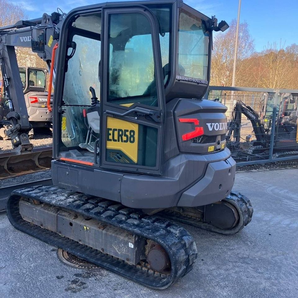 2023 Volvo ECR58F mini excavator, rear three-quarter view 2023 Volvo ECR58F mini excavator, rear three-quarter view