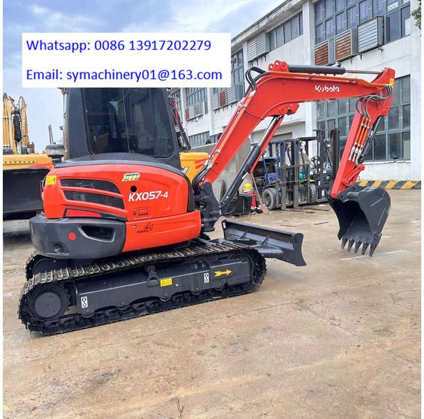 2023 Kubota KX057-4 mini excavator, side view 2023 Kubota KX057-4 mini excavator, side view