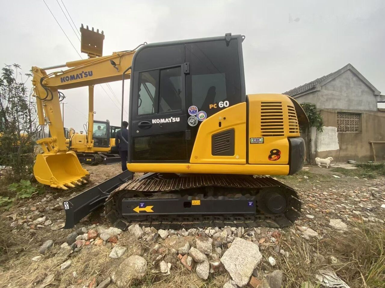 2022 Komatsu PC60-8 mini excavator side view