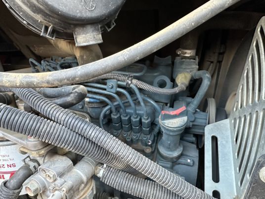 2018 Kubota KX027-4 mini excavator engine compartment view