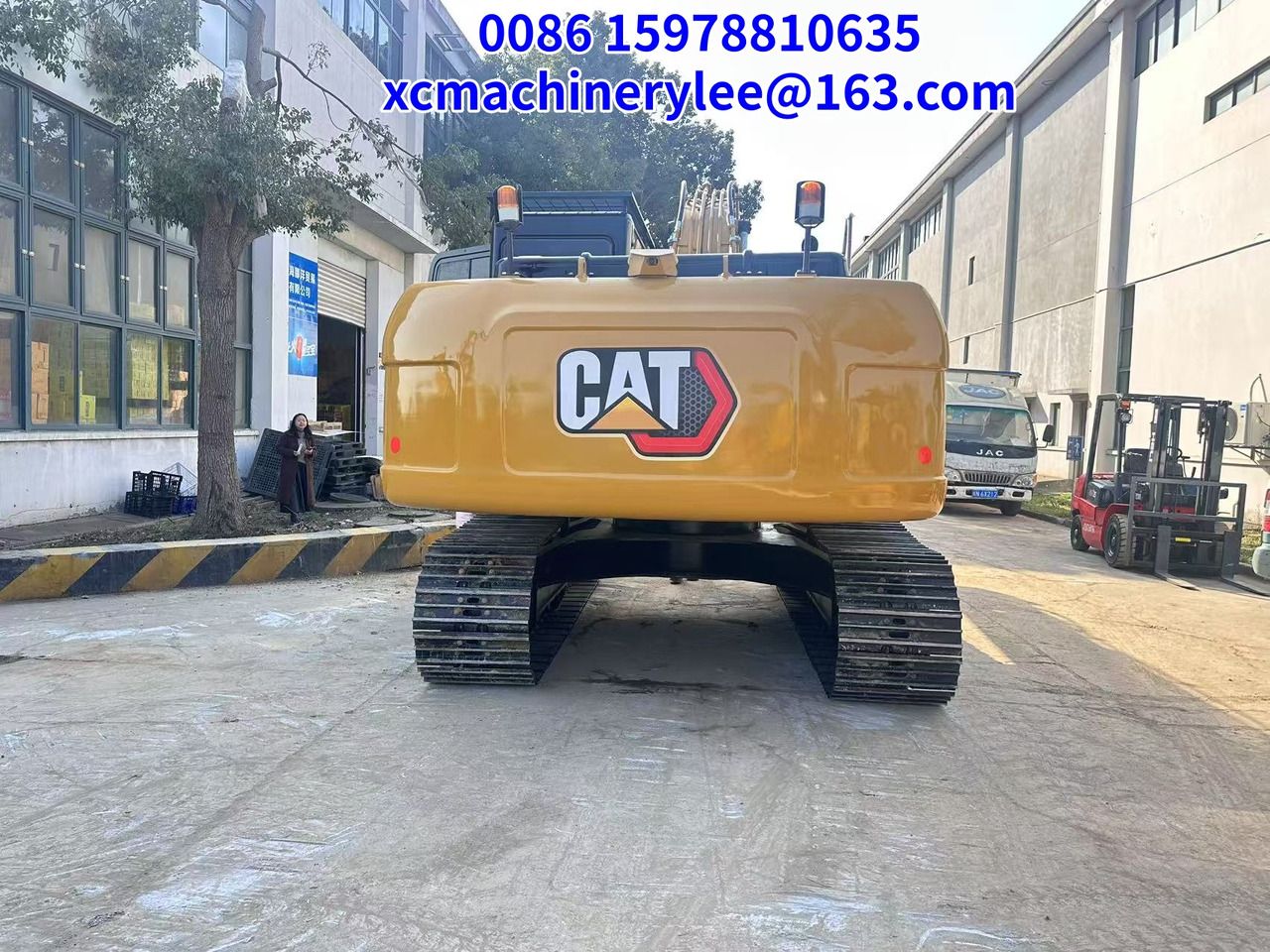 2024 Caterpillar 320GC crawler excavator, rear view