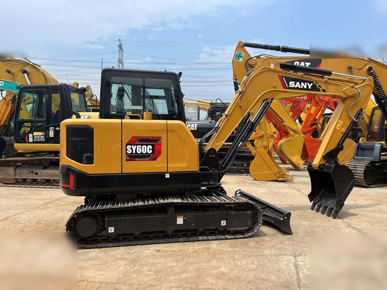 2024 Sany SY60C crawler excavator side view 2024 Sany SY60C crawler excavator side view