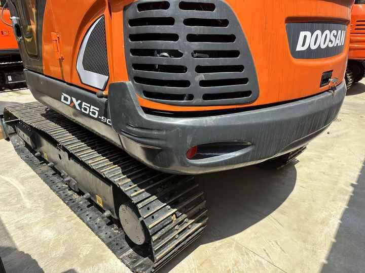 2022 Doosan DX55-9C crawler excavator rear view 2022 Doosan DX55-9C crawler excavator rear view