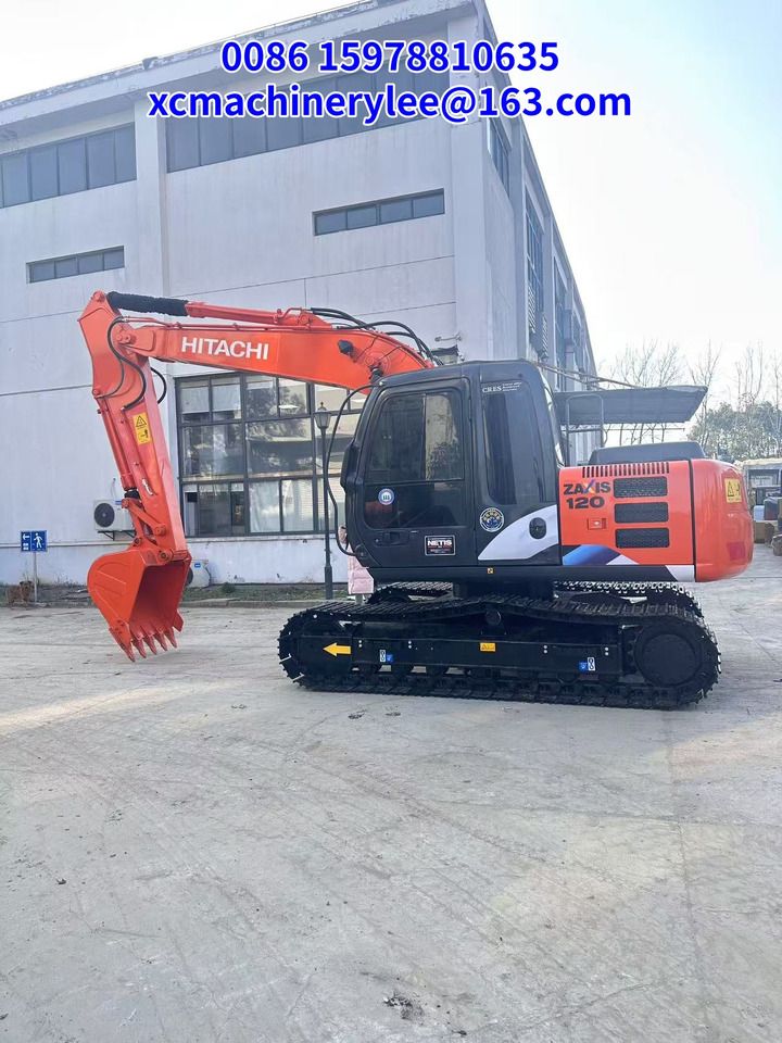 2024 Hitachi Zaxis 120 crawler excavator side view 2024 Hitachi Zaxis 120 crawler excavator side view