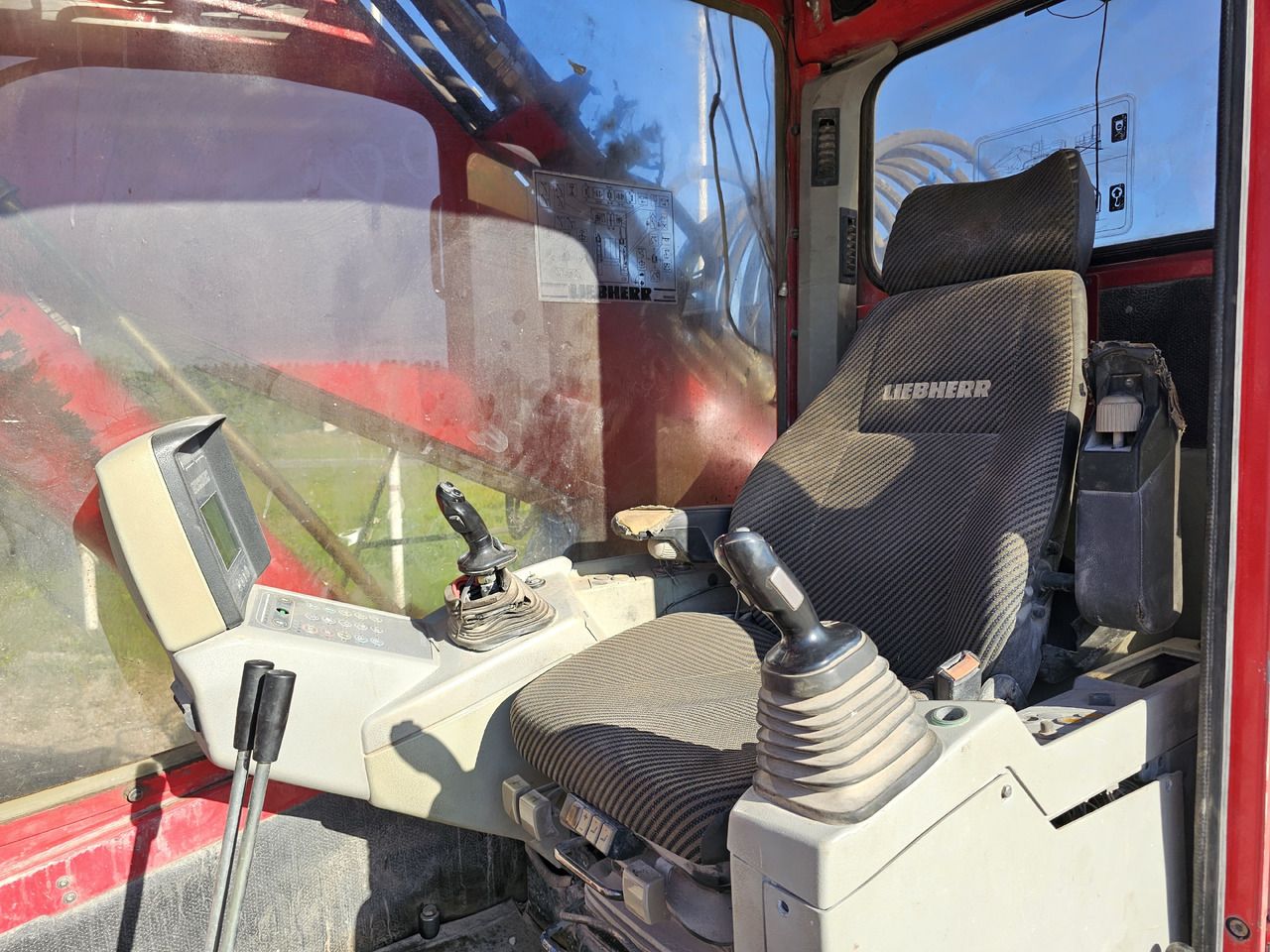 2006 Liebherr R944B VH-HD demolition excavator cab interior