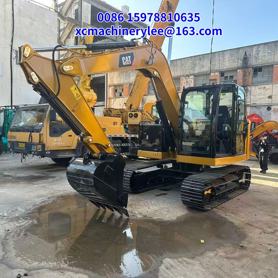 2023 Caterpillar 307 crawler excavator, front three-quarter view 2023 Caterpillar 307 crawler excavator, front three-quarter view