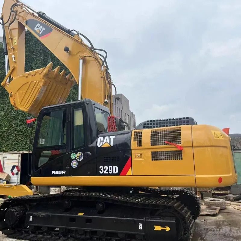 Caterpillar 329D crawler excavator side view Caterpillar 329D crawler excavator side view