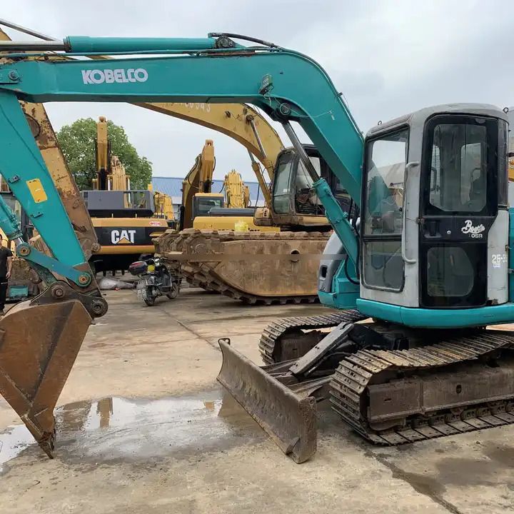 2020 Kobelco SK75SR crawler excavator, side view