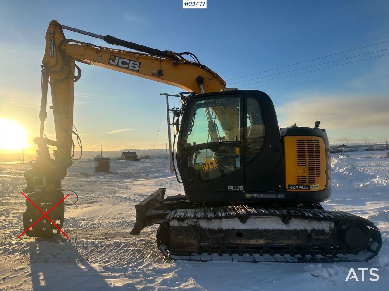 2016 JCB JZ140LC crawler excavator side view 2016 JCB JZ140LC crawler excavator side view