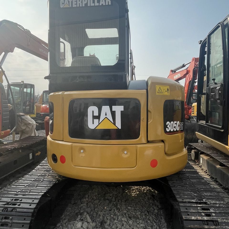 2022 Caterpillar 305CCR mini excavator rear view