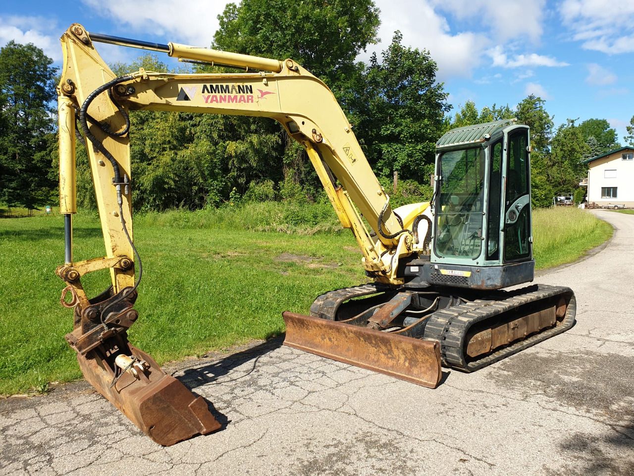 2007 Yanmar VIO75 A mini excavator, side view