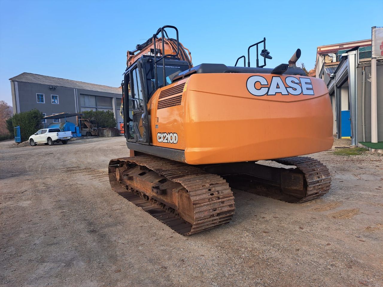 2019 CASE CX210D crawler excavator rear three-quarter view 2019 CASE CX210D crawler excavator rear three-quarter view