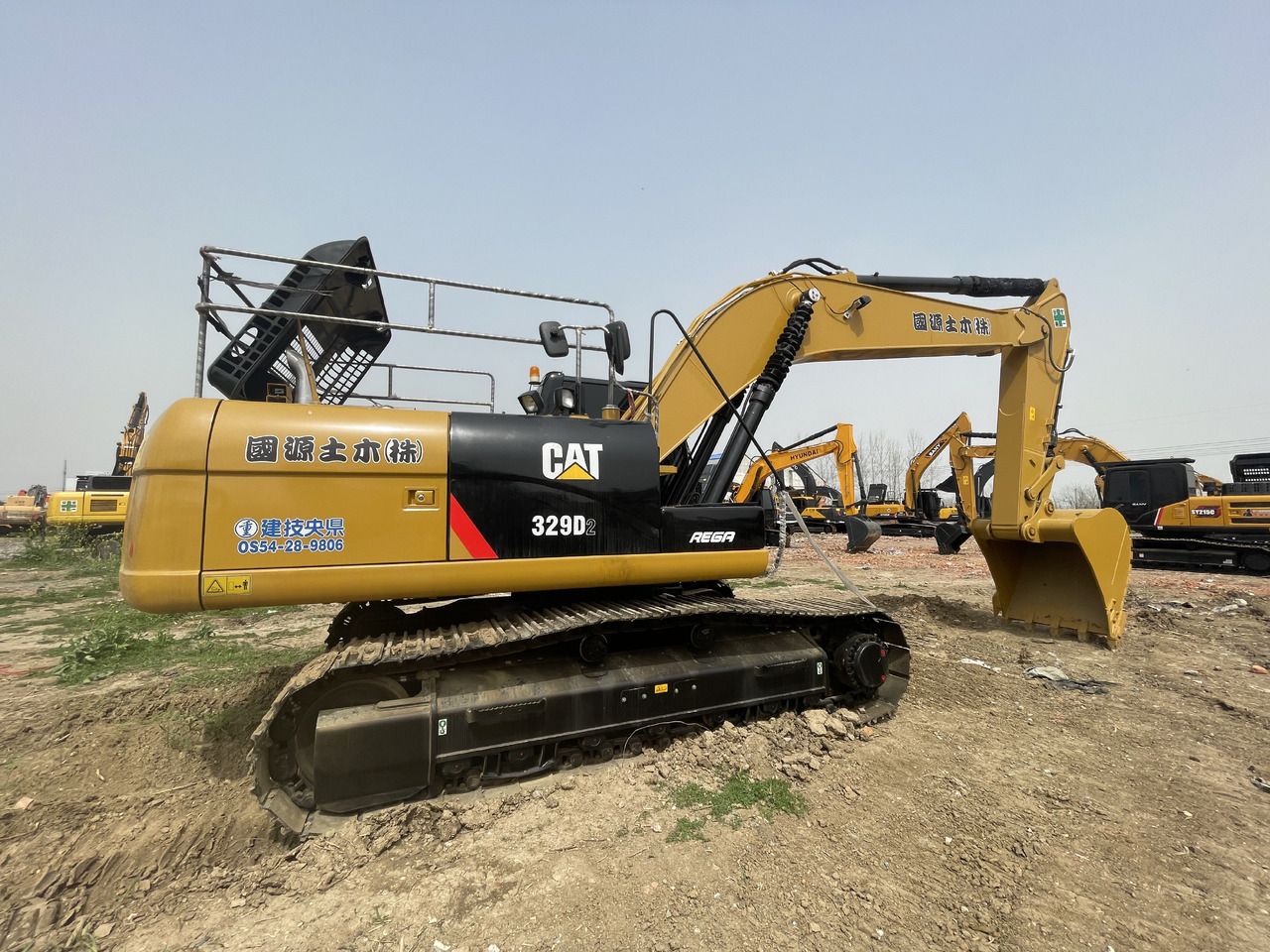 2022 Caterpillar 329D2 crawler excavator, side view