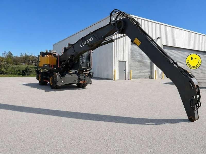 2021 Volvo EW240EMH material handler, rear three-quarter view 2021 Volvo EW240EMH material handler, rear three-quarter view