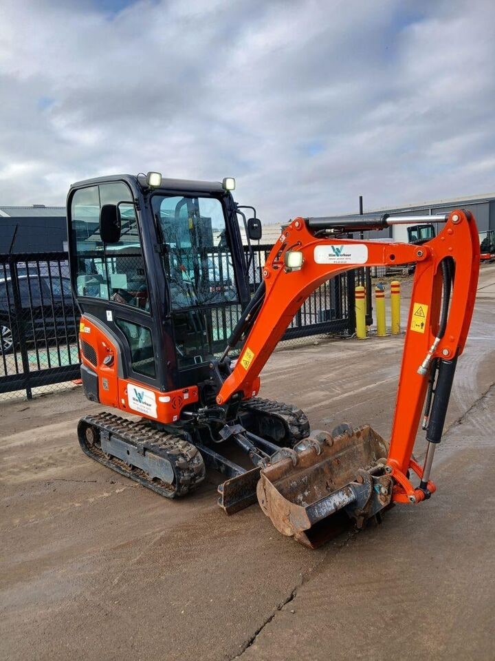 2024 Kubota KX019-4 mini excavator, front three-quarter view
