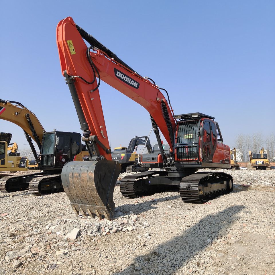 2024 Doosan DX225LCA crawler excavator, front three-quarter view