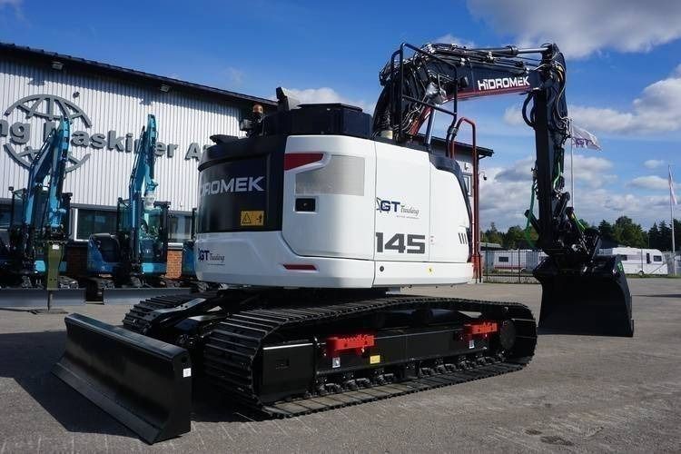 2025 Hidromek HMK 145 LCSR-5 crawler excavator, rear three-quarter view 2025 Hidromek HMK 145 LCSR-5 crawler excavator, rear three-quarter view