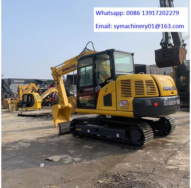 2021 Komatsu PC60-8 mini excavator, rear three-quarter view 2021 Komatsu PC60-8 mini excavator, rear three-quarter view