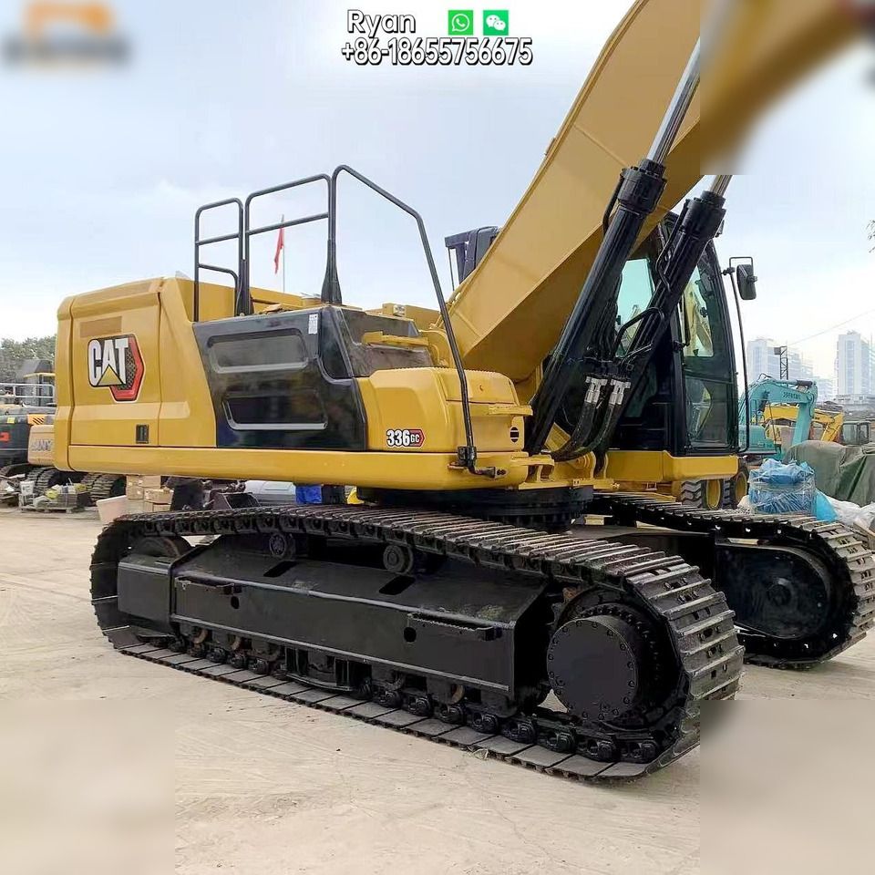 2022 Caterpillar 336GC crawler excavator, side profile view 2022 Caterpillar 336GC crawler excavator, side profile view