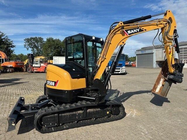 2023 Sany SY 50U mini excavator, side view 2023 Sany SY 50U mini excavator, side view