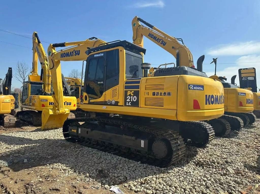 2023 Komatsu PC210LC crawler excavator, rear three-quarter view