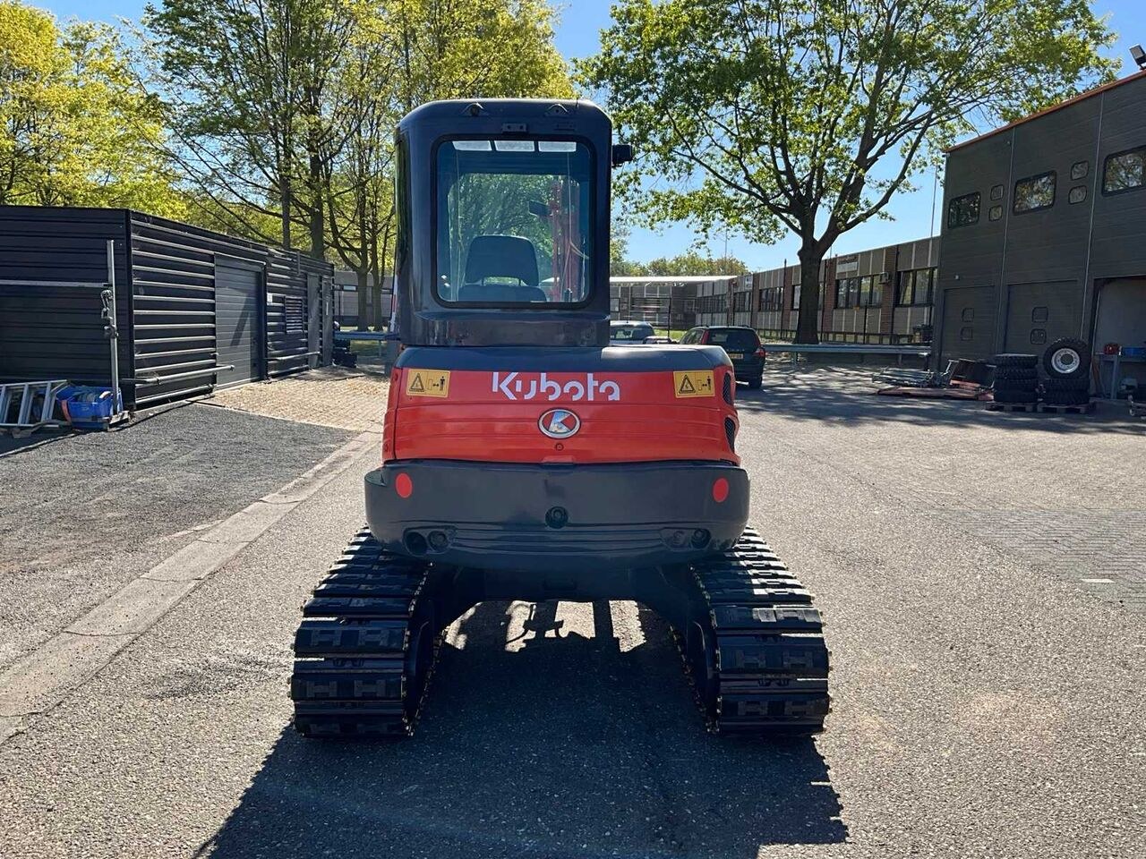 2013 Kubota KX155-3 mini excavator, rear view