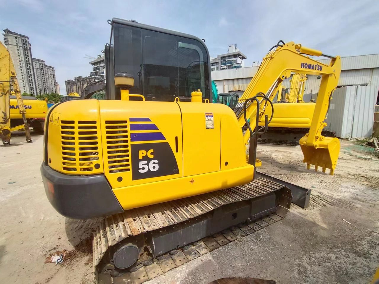 2020 Komatsu PC56-7 mini excavator, side view