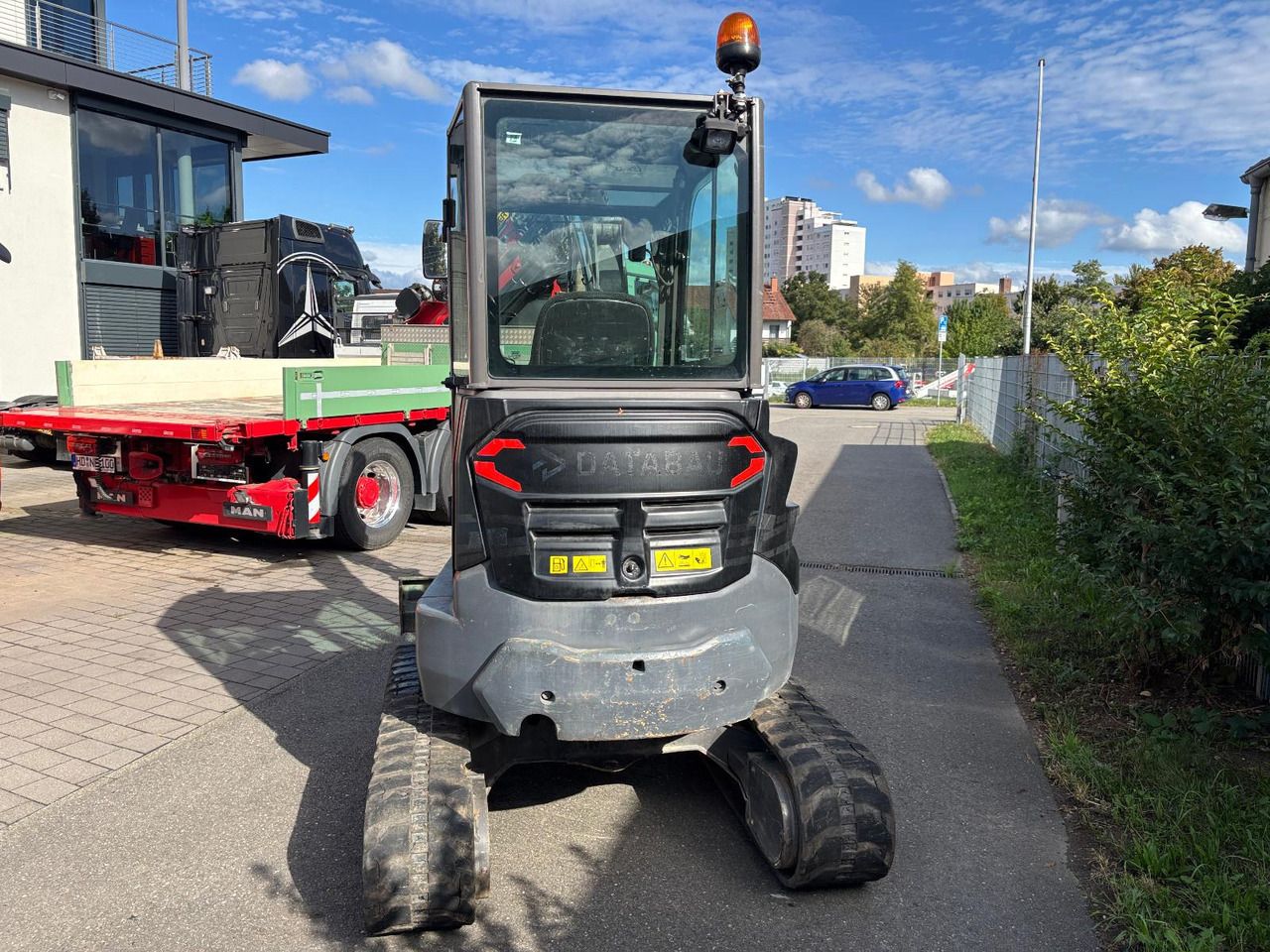 2020 Volvo ECR25D mini excavator rear view