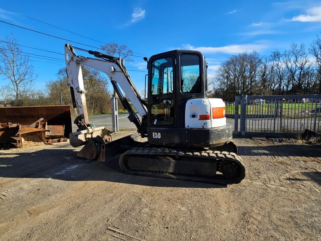2019 Bobcat E50 mini excavator, side view 2019 Bobcat E50 mini excavator, side view