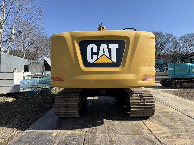 2018 Caterpillar 320-07A crawler excavator, rear view