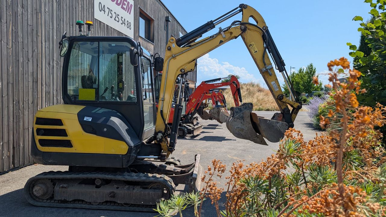 2021 Yanmar SV26 mini excavator, side view