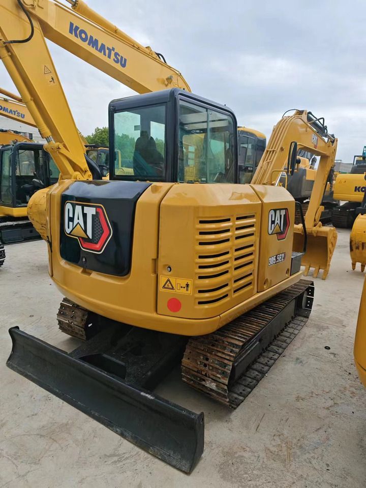 2022 Caterpillar 305.5E2 crawler excavator rear three-quarter view 2022 Caterpillar 305.5E2 crawler excavator rear three-quarter view